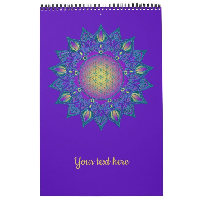 Calendario Flor de vida - Mandala india 3 (Tapa)