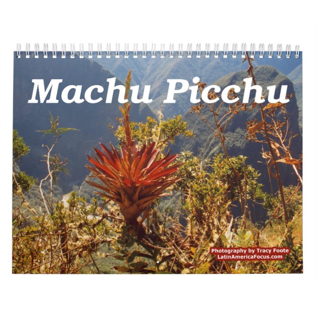 Calendario Flor Machu Picchu Perú (Tapa)