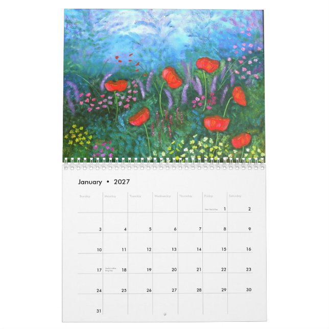 Calendario floral (Jan 2027)