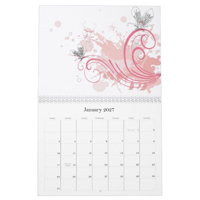 Calendario floral (Jan 2027)