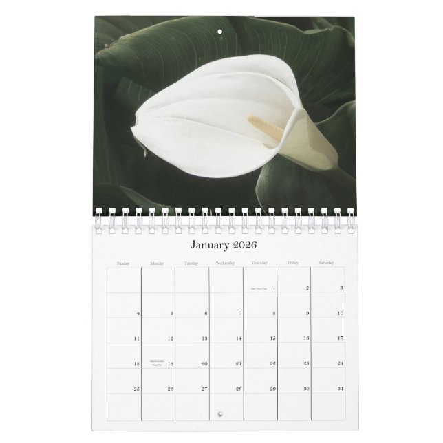 Calendario floral 2011 (Jan 2026)