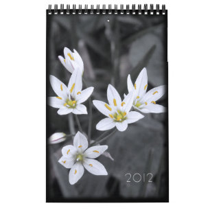 Calendario Floral 2012 12 meses de página única