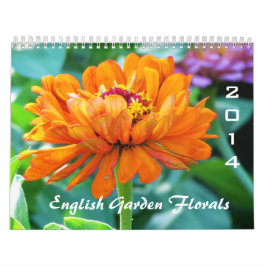 Calendario floral 2014 del jardín inglés