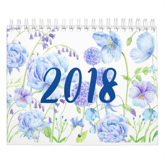 Calendario floral 2018 de los jardines de la (Tapa)
