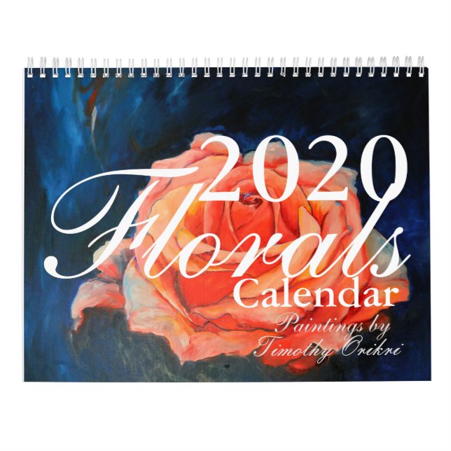 Calendario floral 2020 Pinturas de Timothy Orikri (Reverso)