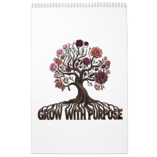 Calendario Floral Árbol de Propósito 12 Meses