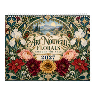 Calendario floral Art Nouveau 2027
