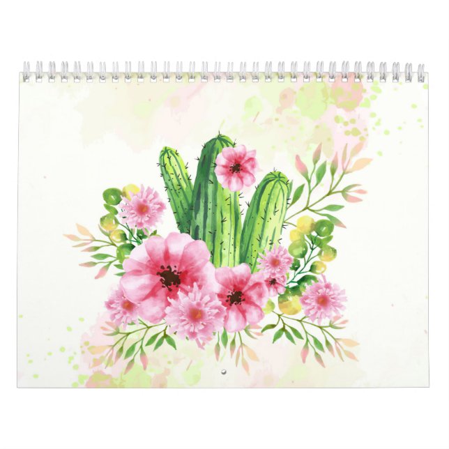 Calendario Floral Cactus (Tapa)