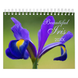 Calendario floral de Iris personalizado | Año edit