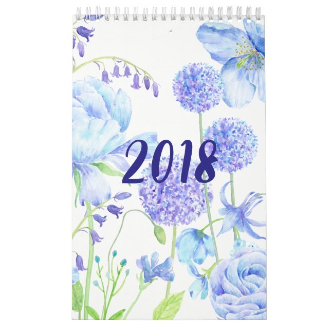 Calendario floral de los jardines de la acuarela (Tapa)
