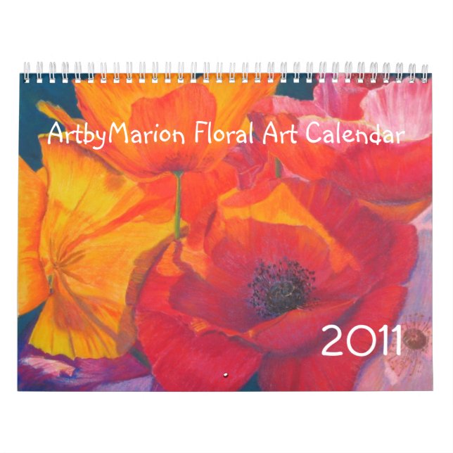 Calendario floral del arte 2011 de ArtbyMarion (Tapa)
