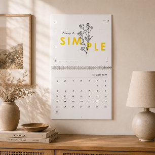 Calendario floral inspirador 2025
