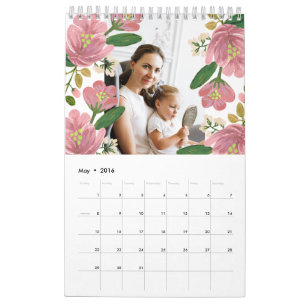 Calendario floral personalizado