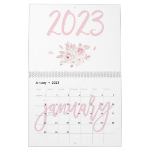 Calendario Floral-Rosa 2023