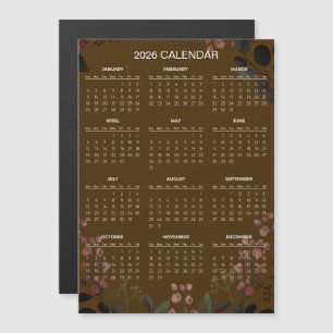 Calendario Floral Simple pero Elegante 2026 Imá