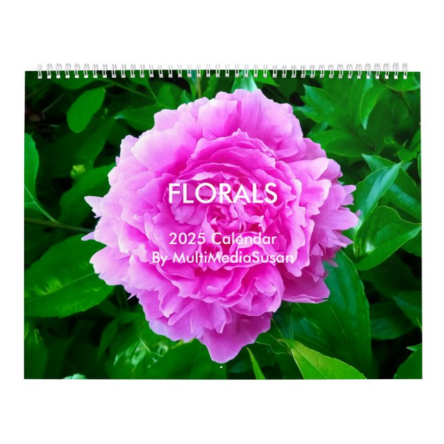 Calendario Florales por MultiMediaCalendario 2025 (Tapa)