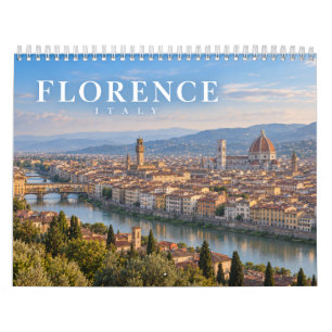 Calendario Florencia Italia – Hermoso paisaje de la ciudad to