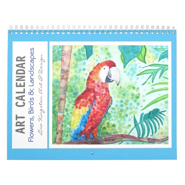 Calendario Flores acuáticas aves y paisajes (Tapa)