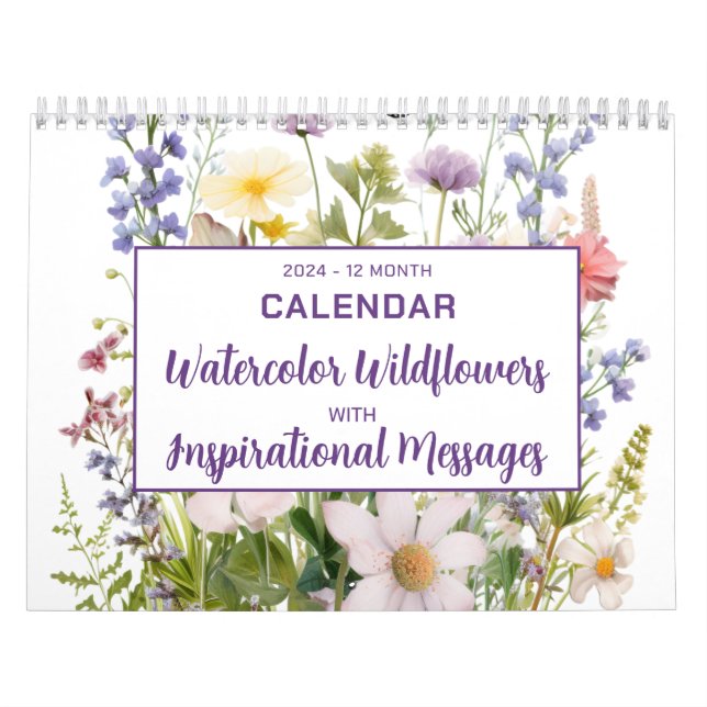 Calendario Flores acuáticas con inspiraciones religiosas (Tapa)