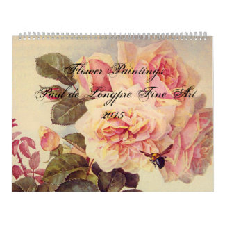 Calendario Flores Bellas Artes Paul de Longpre