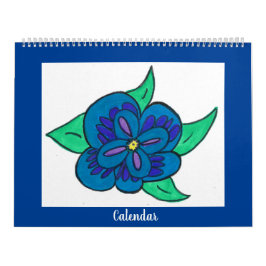 Calendario (Flores coloridas)