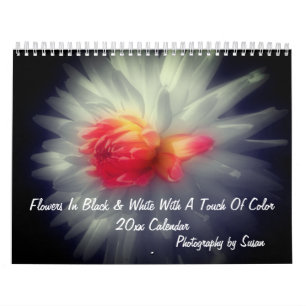 Calendario Flores Con Un Toque De Color 