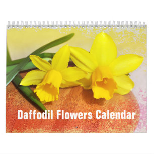 Calendario Flores de Daffodil Floral 2020