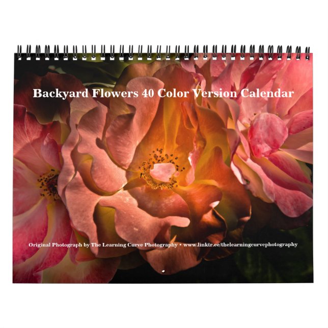 Calendario Flores de jardín 40 versión en color (Tapa)