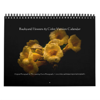 Calendario Flores de jardín 63 versión en color