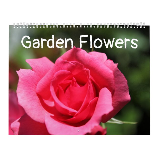 Calendario Flores de jardín, arte fotográfico (Tapa)
