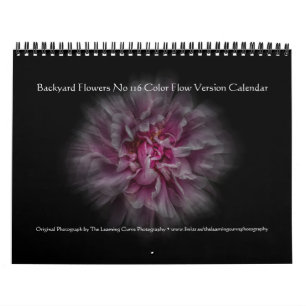 Calendario Flores de jardín trasero No 116 Versión Color Flow