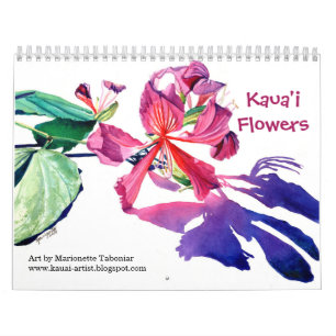 Calendario Flores de Kauai