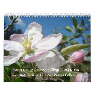 CALENDARIO FLORES DE MANZANO Arte de calendario de