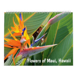 Calendario Flores de Maui Hawaii
