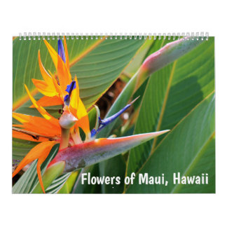 Calendario Flores de Maui Hawaii