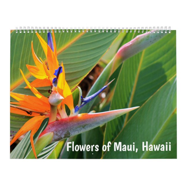 Calendario Flores de Maui Hawaii (Tapa)