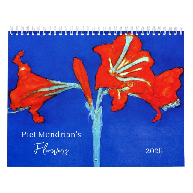 Calendario Flores de Mondrian 2026 (Tapa)