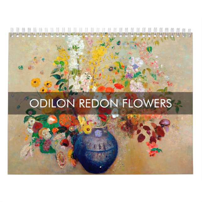 Calendario Flores de Odilon Redon (Tapa)
