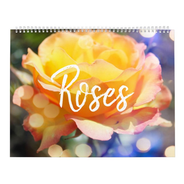Calendario Flores de Rosa Hermosas (Tapa)