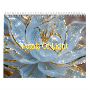 Calendario Flores de Vidrio de Pétalos de Luz