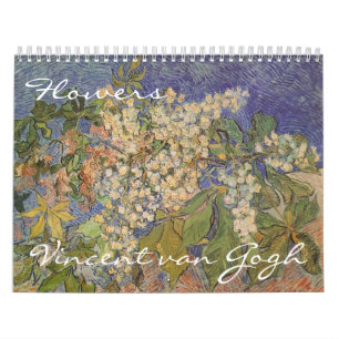 Calendario Flores de Vincent van Gogh, Arte Postimpresionista