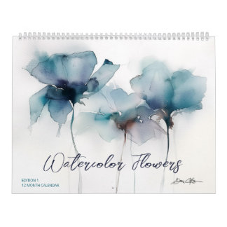 Calendario Flores en Acuarela: Edición 1