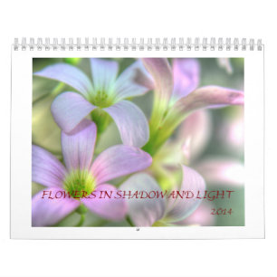 Calendario Flores en sombras y luz