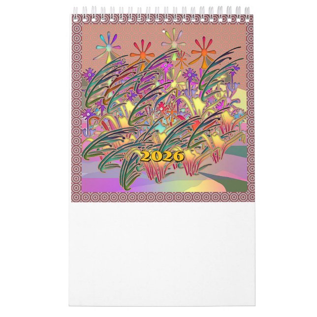 Calendario Flores florales Galore (Tapa)