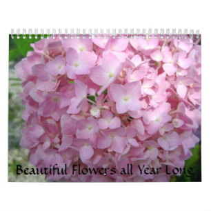 Calendario Flores hermosas todo el año de largo