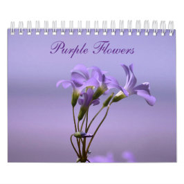 Calendario Flores moradas