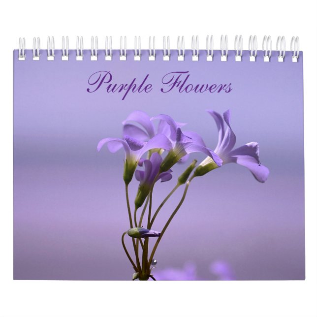 Calendario Flores moradas (Tapa)