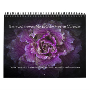 Calendario Flores traseras n.º 42 Versión de color