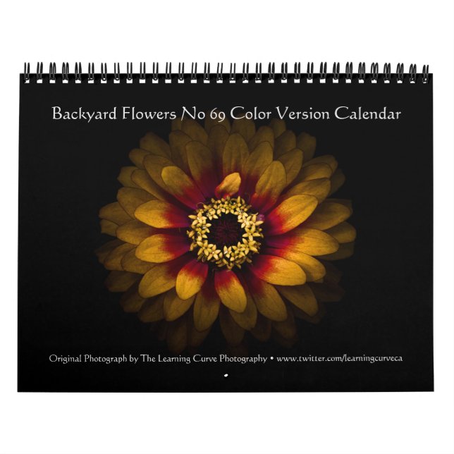 Calendario Flores traseras n° 69, versión en color (Tapa)