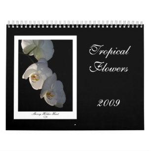 Calendario Flores tropicales 2009
